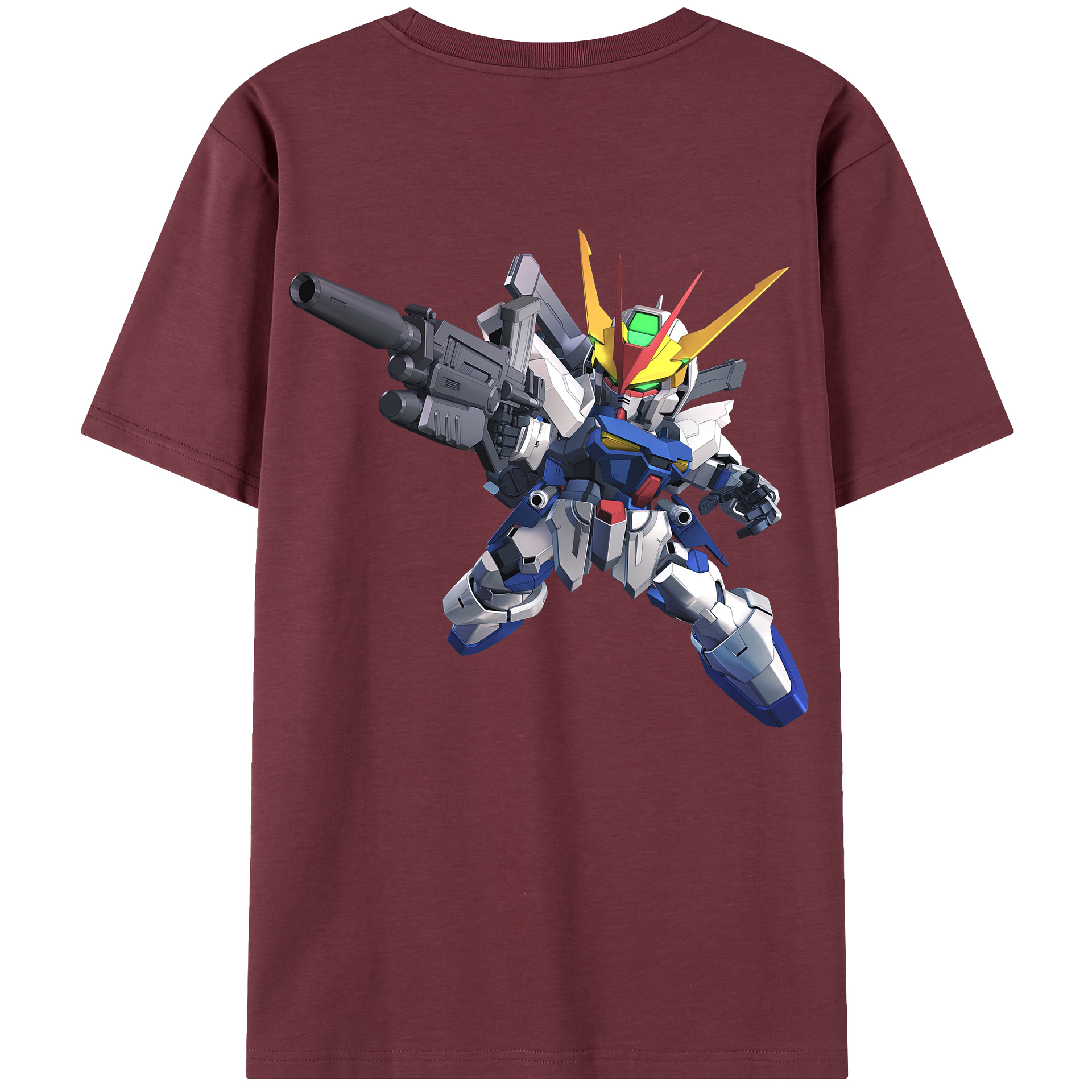 （画像用） 機動戦士ガンダム Mobile Suit Gundam 綿100％半袖Tシャツ（背面プリント）